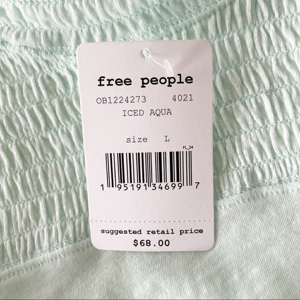 Free People Caroline Mock Neck Top - Size Large - Picture 7 of 8